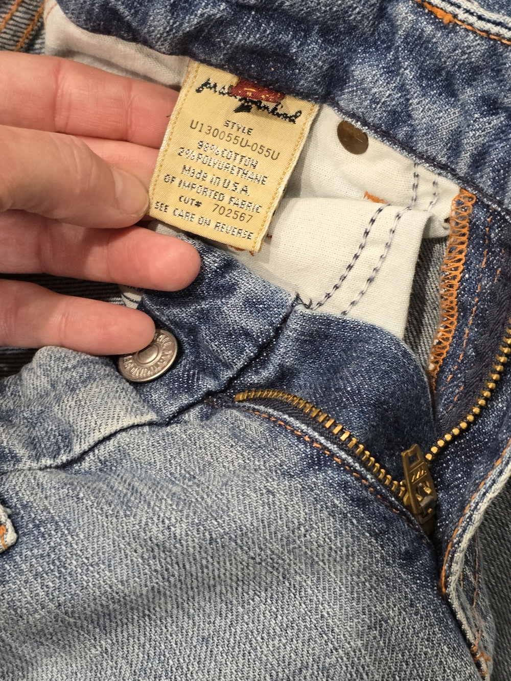 7 For All Mankind Light Blue Flared Jeans - Wide Leg Denim - Picture 6 of 8